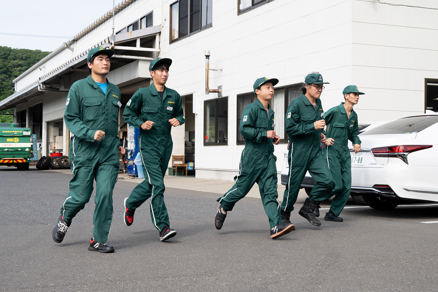 体調の確認をしたら出発です。