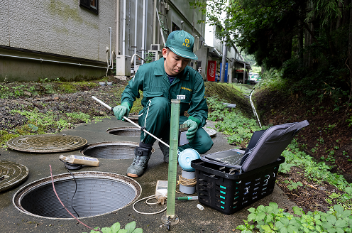 浄化槽清掃業務の内容（保守点検）イメージ