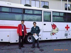 毎年恒例の献血活動を行いました。（平成31年4月）