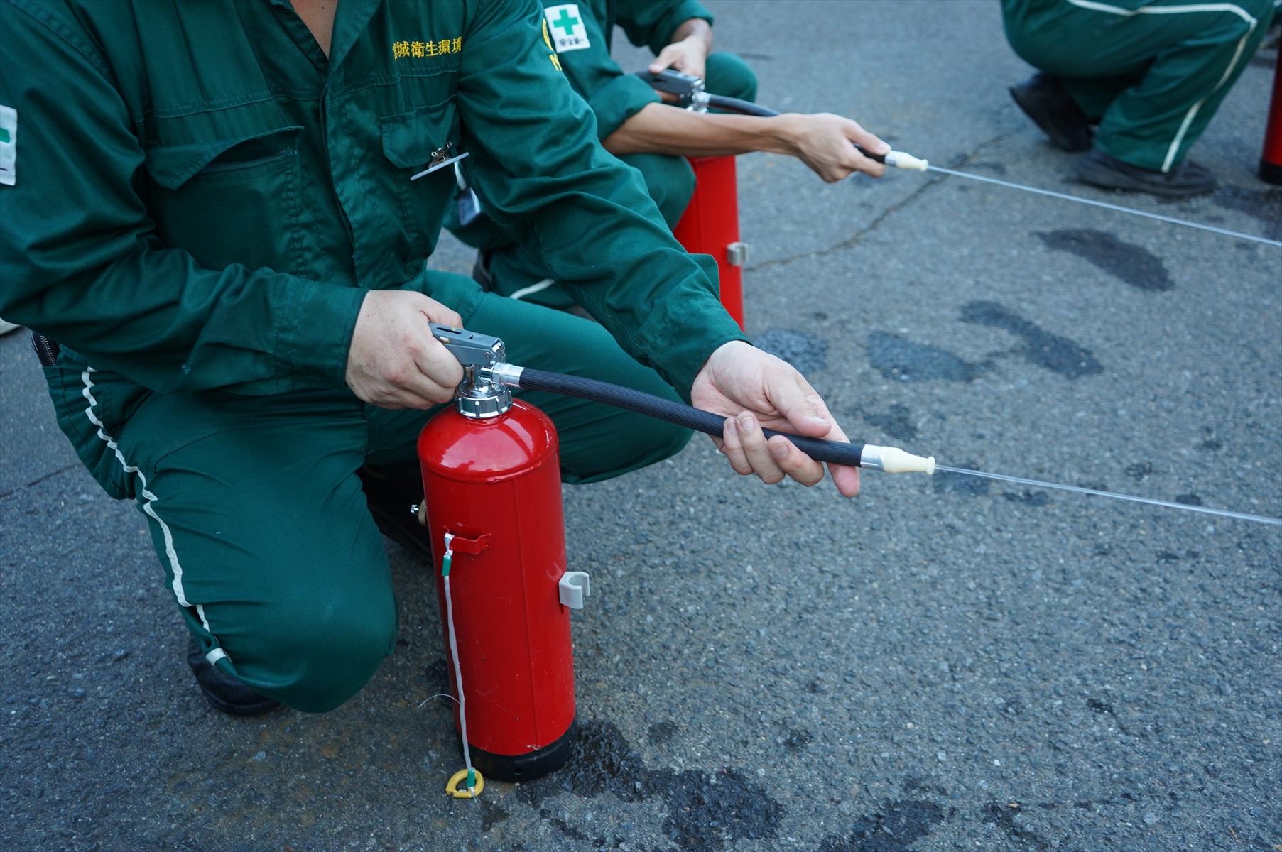 消火器取り扱い訓練を行いました（令和5年9月）
