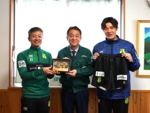 ヴォスクオーレ仙台F1昇格報告でご来社いただきました（令和6年3月）