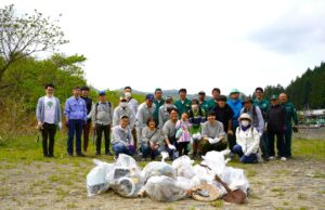 広瀬川1万人プロジェクト・河川一斉清掃/野川橋（令和6年4月）