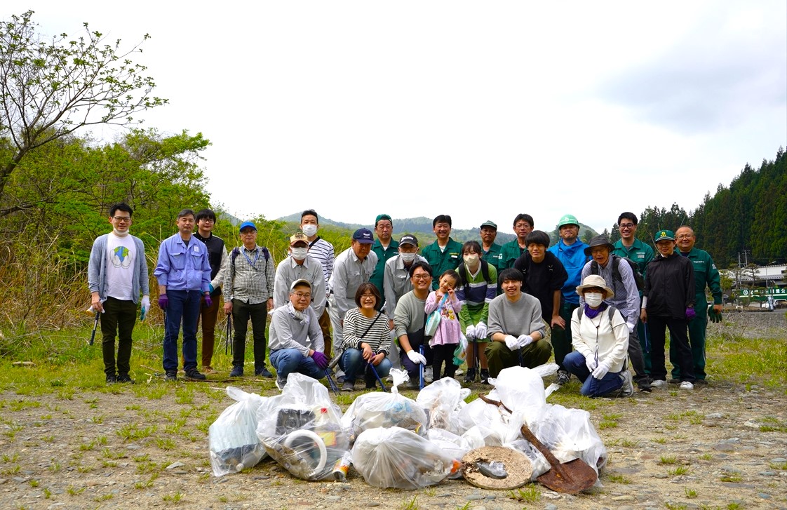 広瀬川1万人プロジェクト・河川一斉清掃/野川橋（令和6年4月）