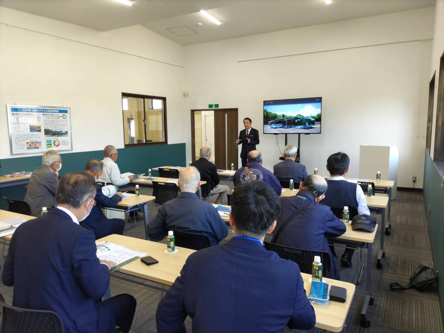 名取市環境衛生委員会 名取市環境衛生係の皆様が視察に見えました（令和6年1１月）